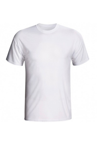 Camiseta malha manga curta branca (G)